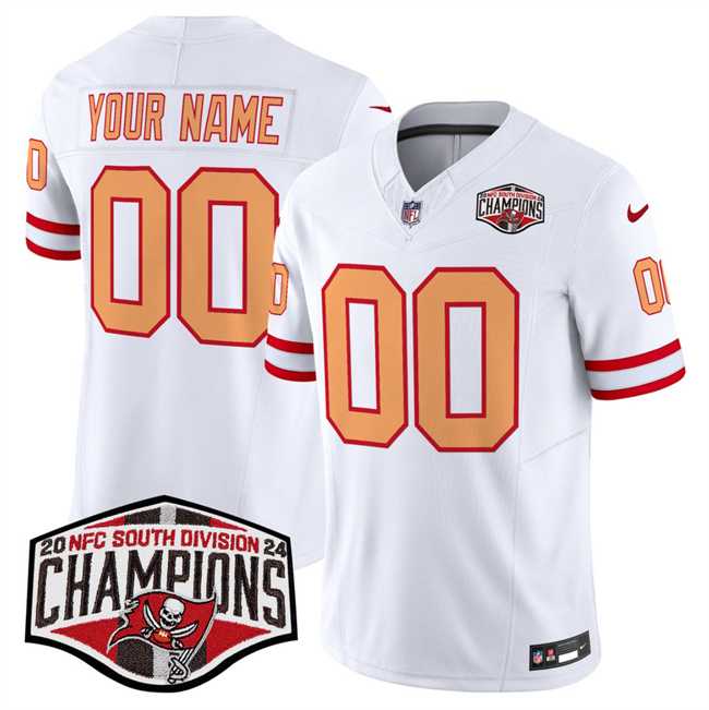 Men & Women & Youth Tampa Bay Buccaneers Active Player Custom White F.U.S.E. 2024 NFC South Champions Limited Stitched Jersey